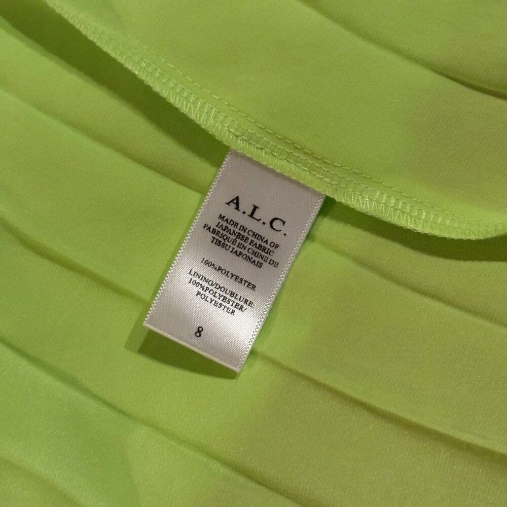 NWOT $795 A.L.C pleated dress Size 8 - Picture 12 of 12